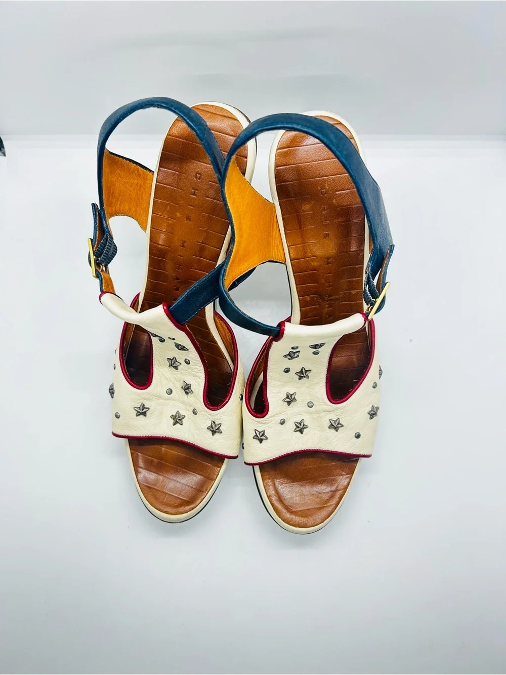 Chie Mihara Women’s Sz 42 Star Stdded Heels Sandals